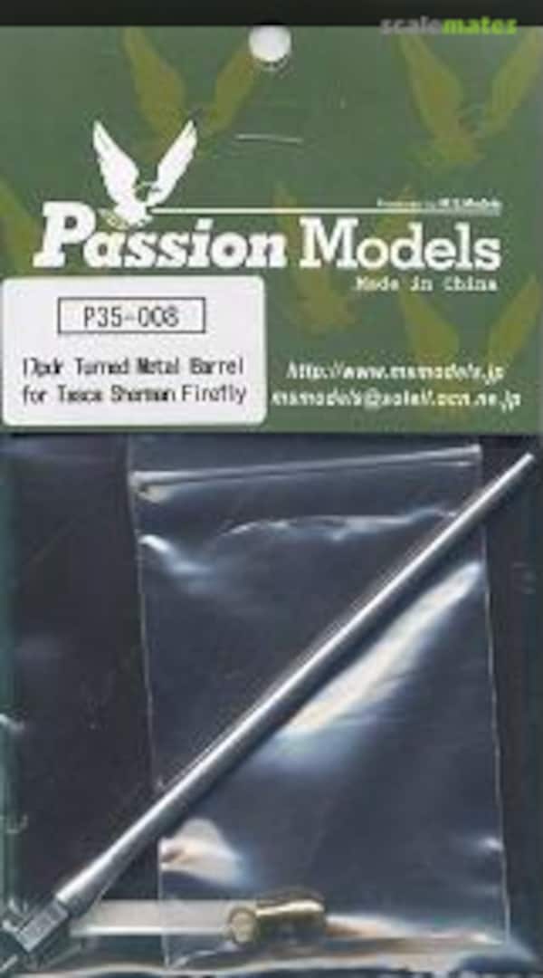 Boxart 17 Pdr Barrel for Sherman Firefly P35-008 Passion Models Boxart 17 Pdr Barrel for Sherman Firefly P35-008 Passion Models