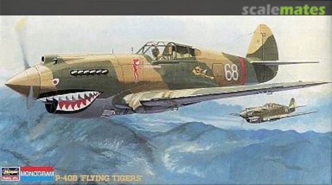 Boxart P-40B 'Flying Tigers' 86080 Hasegawa/Monogram Boxart P-40B 'Flying Tigers' 86080 Hasegawa/Monogram
