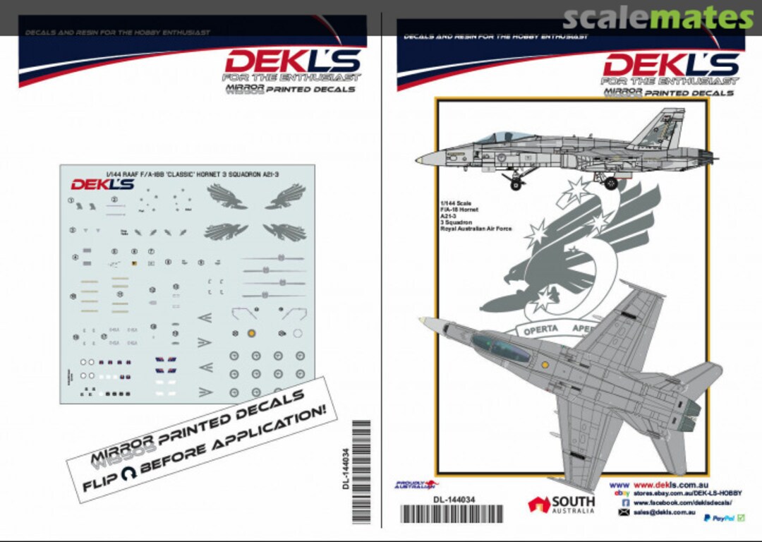 Boxart F/A-18 Hornet DL144034 DEKL's Boxart F/A-18 Hornet DL144034 DEKL's