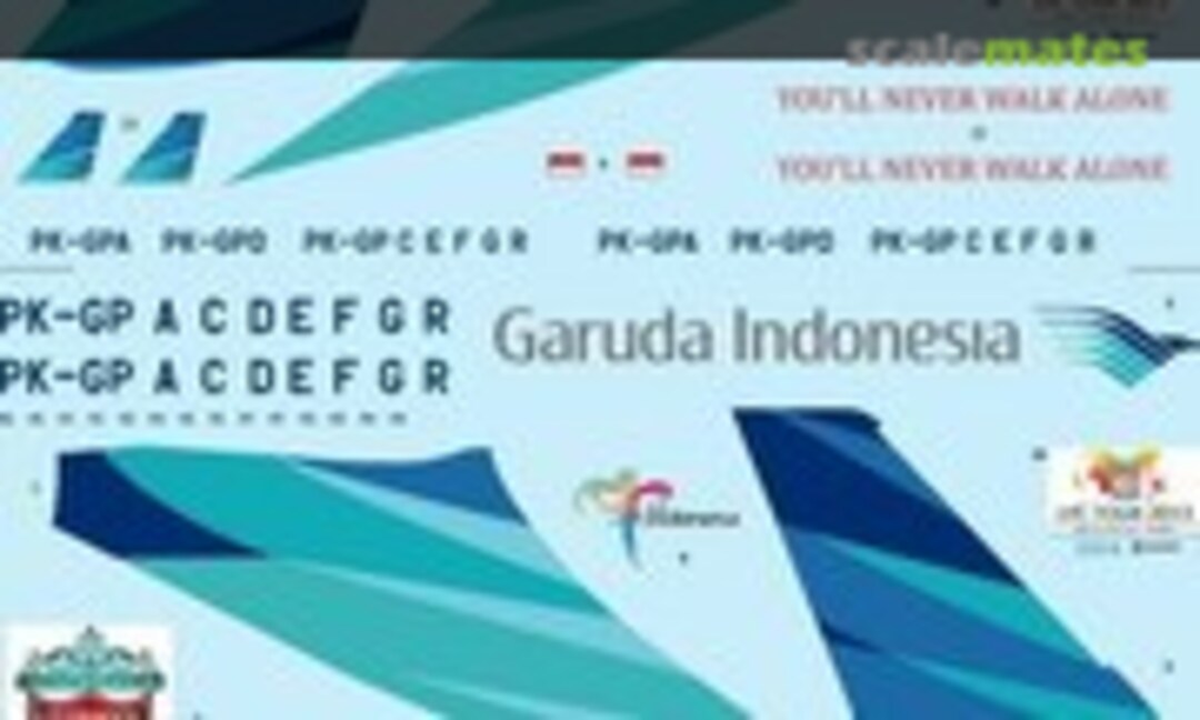 1:144 Garuda Indonesia Airbus A330-341 (26 Decals 144-646)