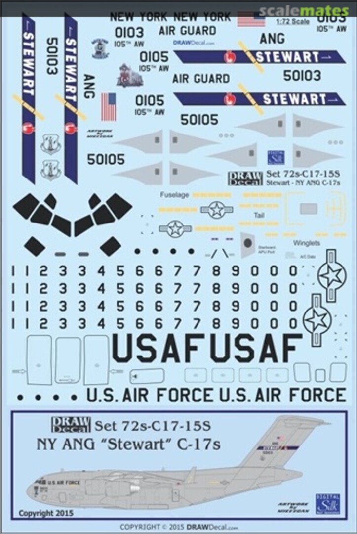 Boxart NY ANG "Stewart" C-17s 72s-C17-15S Draw Decal Boxart NY ANG "Stewart" C-17s 72s-C17-15S Draw Decal