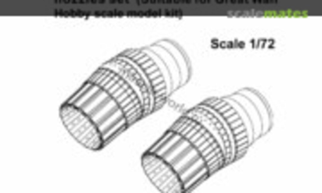 1:72 Su-35S aircraft AL-41F1S exhaust nozzles set (Amigo Models 72025-1) 72025-1