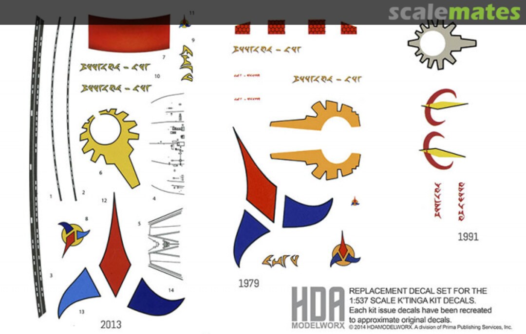 Boxart Replacement K'Tinga Decals IN0568 HDA Modelworx Boxart Replacement K'Tinga Decals IN0568 HDA Modelworx