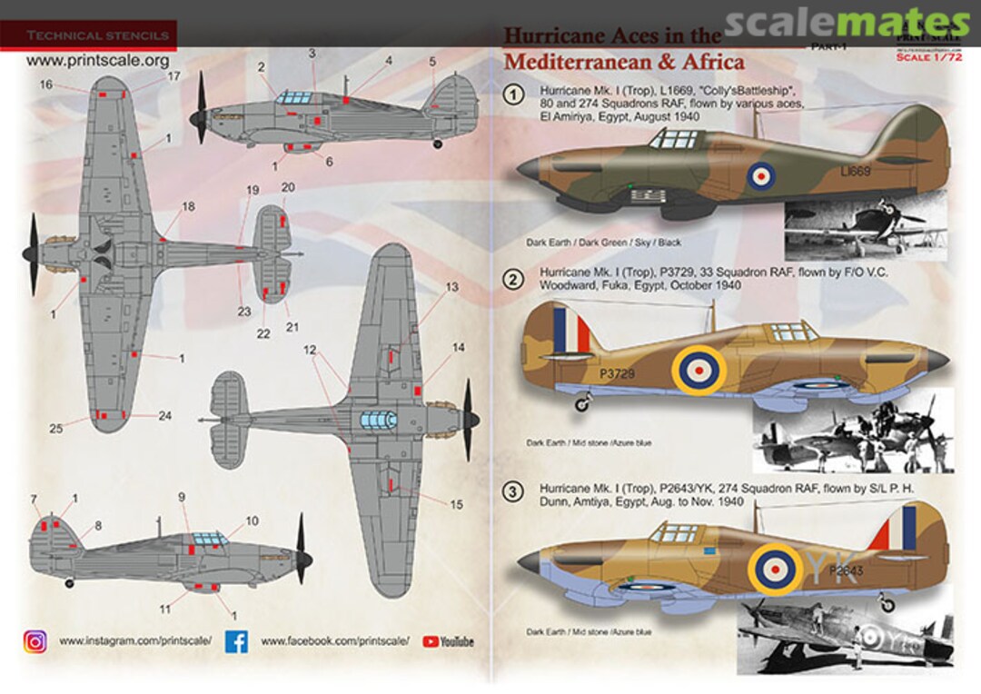 Boxart Hawker Hurricane Aces in the Mediterranean & Africa 72-458 Print Scale Boxart Hawker Hurricane Aces in the Mediterranean & Africa 72-458 Print Scale