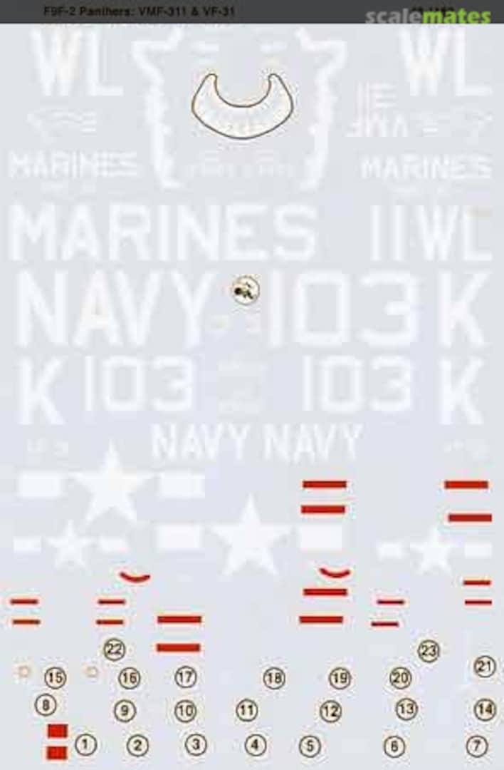 Boxart F9F-2 Panthers 48-1182 Microscale Boxart F9F-2 Panthers 48-1182 Microscale