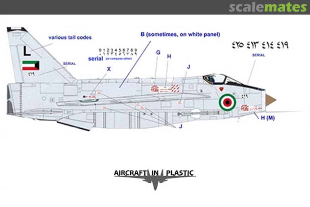Boxart E.E Lightning F6 mk.53 Kuwait AIPD-07 Aircraft in Plastic