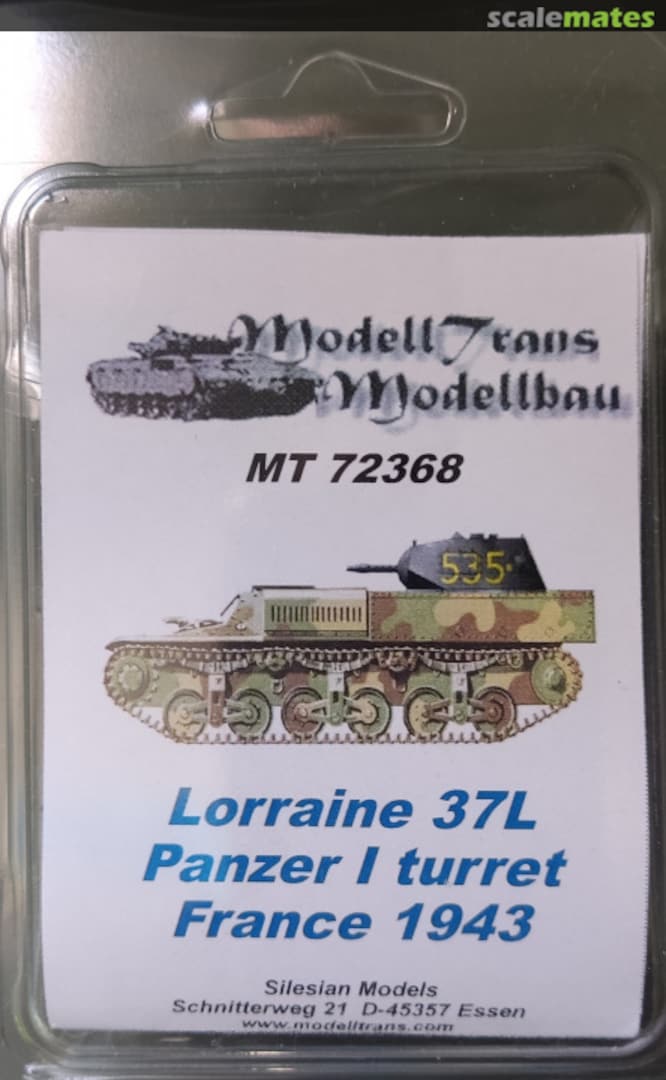 Boxart Lorraine 37L MT72368 Modell Trans Modellbau Boxart Lorraine 37L MT72368 Modell Trans Modellbau