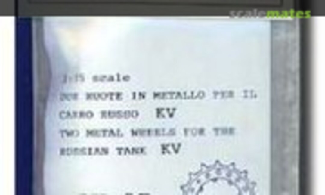 1:35 KV-I / KV-II / SU-152 Antriebsräder (Friulmodel AW-07) AW-07