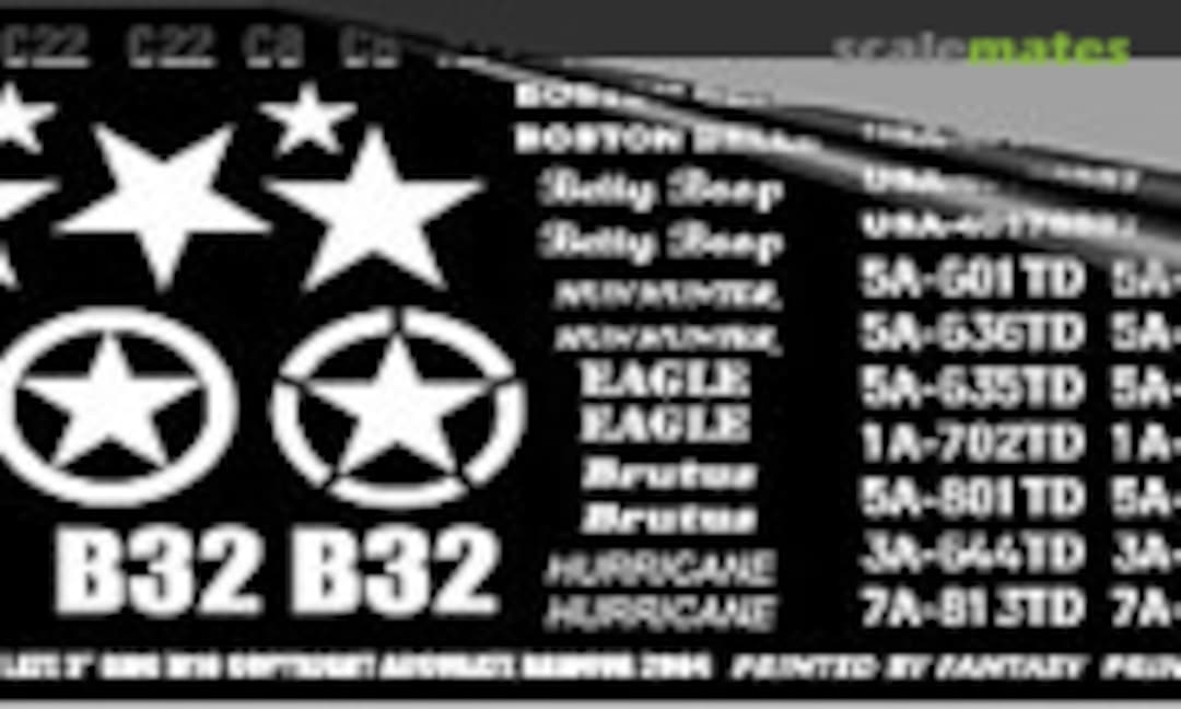 1:35 US Army 3 inch GMC M10 (late) Decals (Accurate Armour DE01) DE01