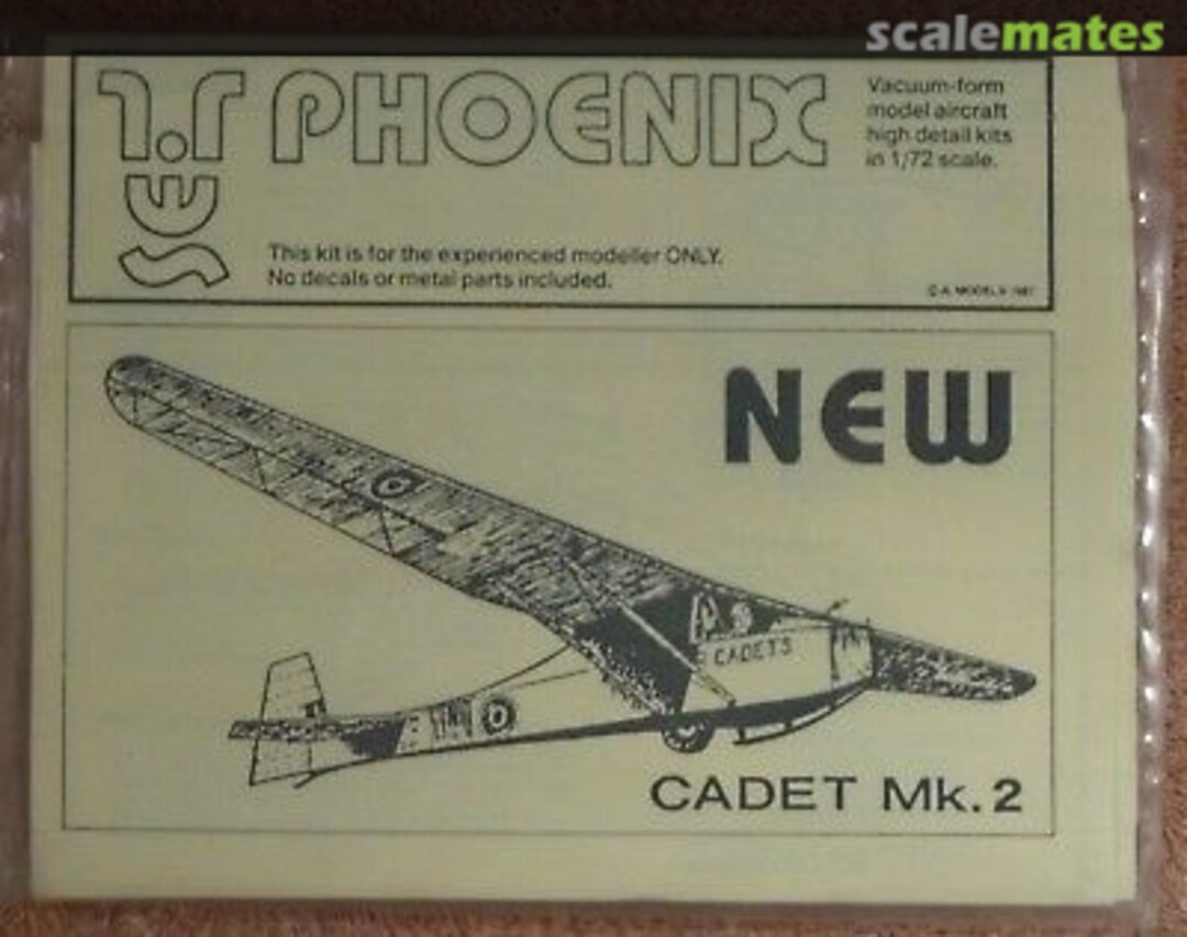 Boxart Slingsby Cadet Mk.2 P003 Phoenix Models Boxart Slingsby Cadet Mk.2 P003 Phoenix Models