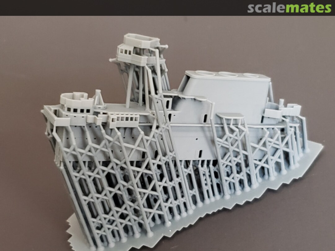Boxart USS Yorktown CV-5 Island, 1942, for Tamiya 719-CV5 island 1942 Model Monkey