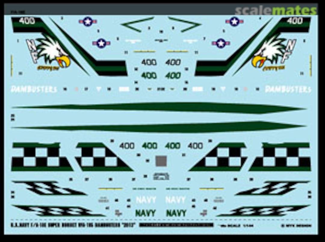 Boxart USN F/A-18E Super Hornet VFA-195 Dambusters `2013` A-372 MYK Design Boxart USN F/A-18E Super Hornet VFA-195 Dambusters `2013` A-372 MYK Design