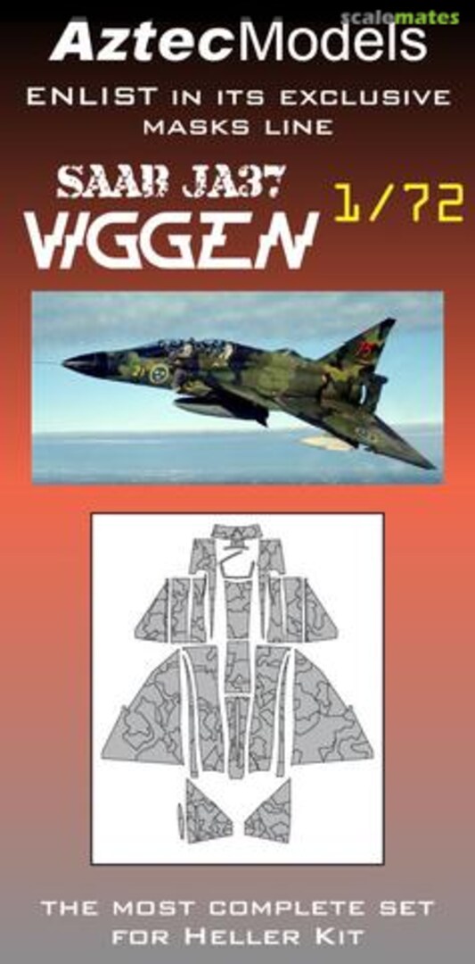 Boxart Saab Viggen - Camo Splinter Mask M-004 Aztec Models Boxart Saab Viggen - Camo Splinter Mask M-004 Aztec Models