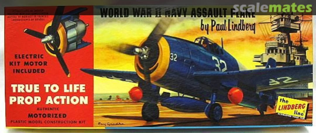 Boxart World War II Navy Assault Plane 302M:100 Lindberg Boxart World War II Navy Assault Plane 302M:100 Lindberg