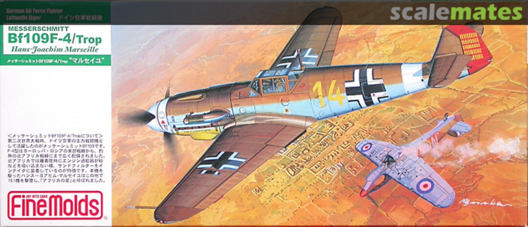 Boxart Messerschmitt Bf 109F-4/Trop FL5 Fine Molds Boxart Messerschmitt Bf 109F-4/Trop FL5 Fine Molds