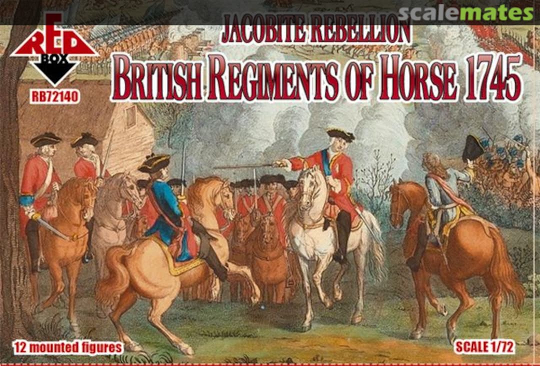Boxart British Regiments of Horse 1745 RB72140 Red Box Boxart British Regiments of Horse 1745 RB72140 Red Box