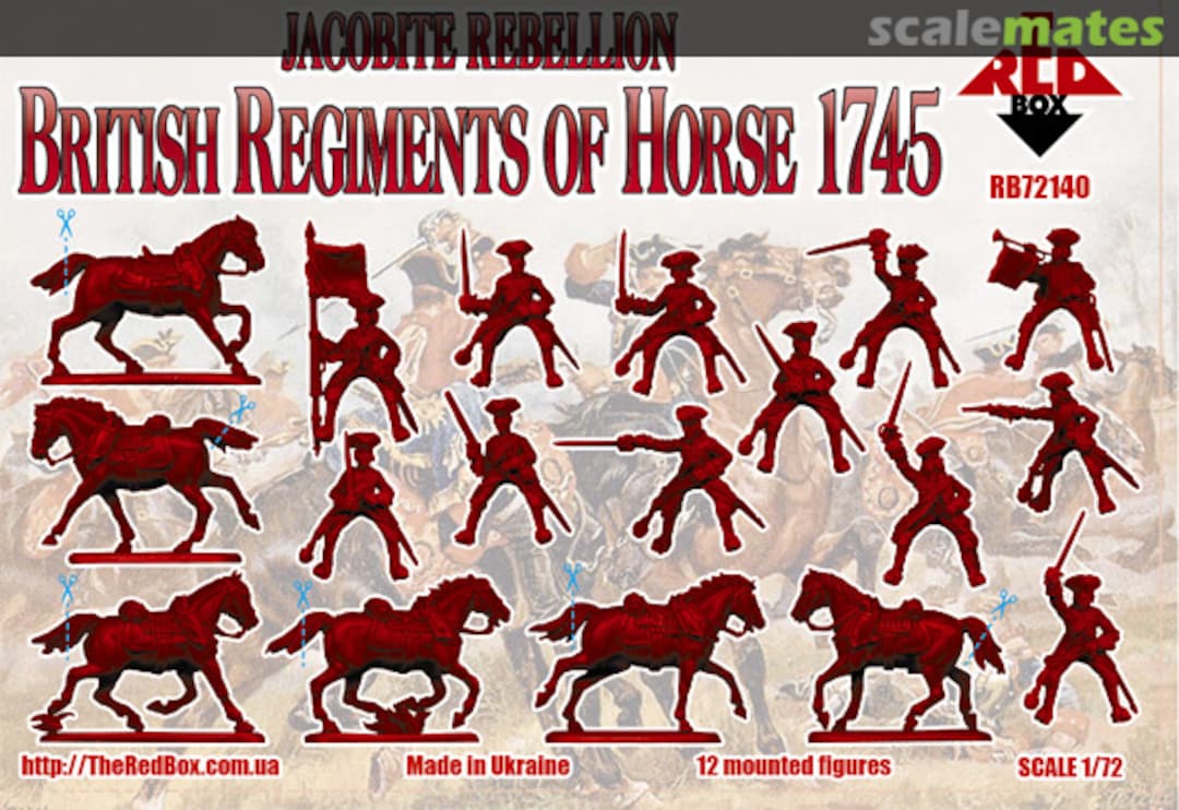 Contents British Regiments of Horse 1745 RB72140 Red Box Contents British Regiments of Horse 1745 RB72140 Red Box