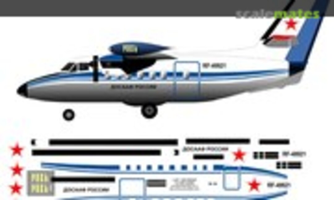 1:72 Let L-410 Russian DOSAAF decal (BSmodelle BSM720244) BSM720244