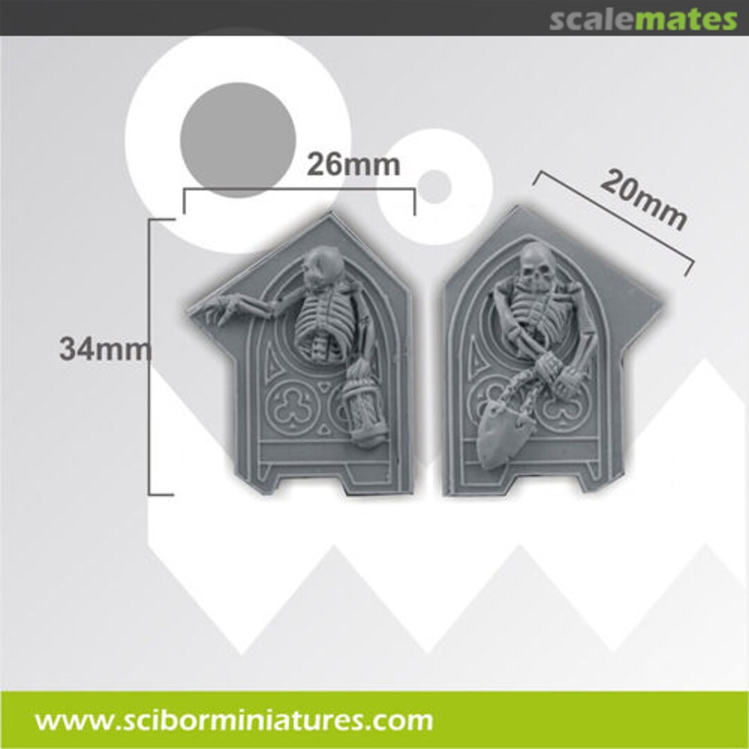 Boxart Decorated Plates set 4 (2 pcs) CPPL0030 Scibor Monsterous Miniatures Boxart Decorated Plates set 4 (2 pcs) CPPL0030 Scibor Monsterous Miniatures