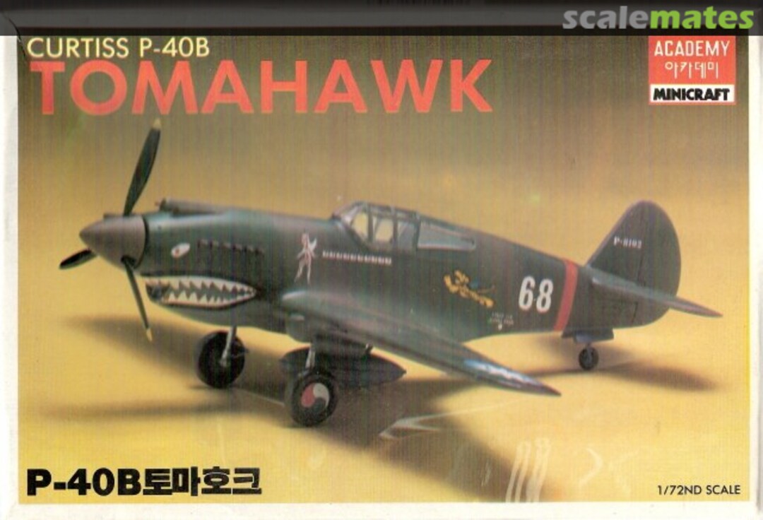 Boxart Curtiss P-40B Tomahawk 1655 Academy/Minicraft Boxart Curtiss P-40B Tomahawk 1655 Academy/Minicraft