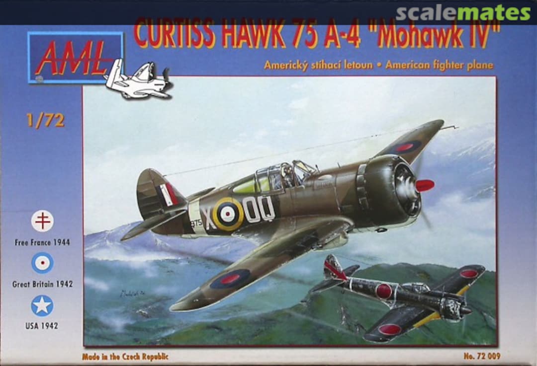 Boxart Curtiss Hawk 75 A-4 "Mohawk IV" 72009 AML Boxart Curtiss Hawk 75 A-4 "Mohawk IV" 72009 AML