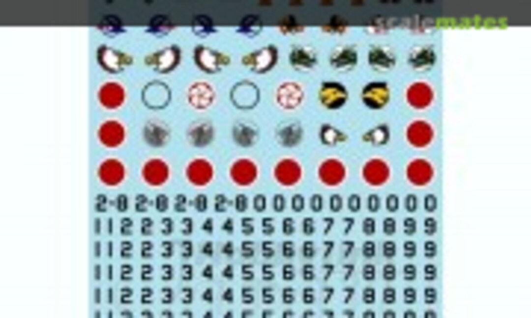 1:72 JASDF F-15J/DJ SQ Insignias & Serial Free Numbers (MYK Design 06823) 06823