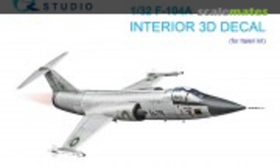 1:32 F-104A interior 3D decals (Quinta Studio QD32246) QD32246