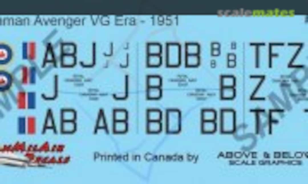 1:72 Grumman AS 3 Avenger (Above & Below Graphics 241) 241