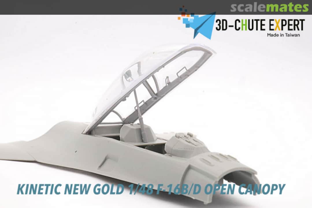 Boxart Kinetic New Gold F-16B/D open canopy N/A 3D-Chute Expert