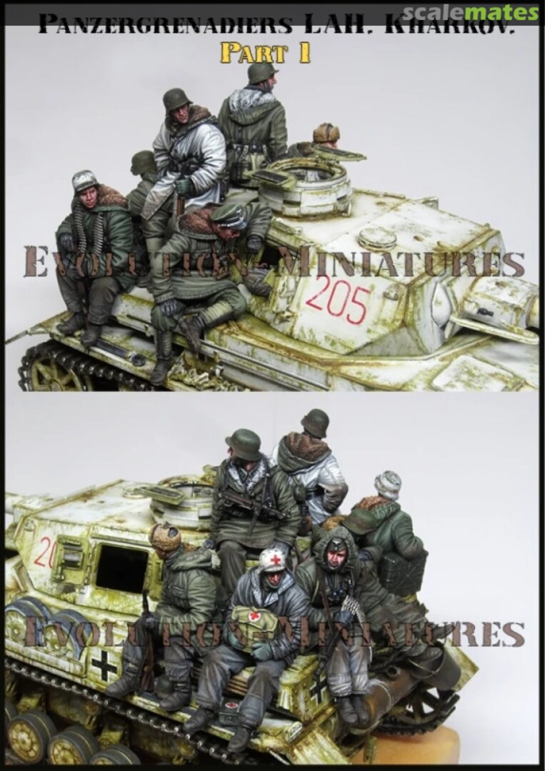 Contents Panzergrenadiers LAH Kharkov 1943 -Big Set 6 Figures- Part 1 BS-12 Evolution Miniatures Contents Panzergrenadiers LAH Kharkov 1943 -Big Set 6 Figures- Part 1 BS-12 Evolution Miniatures