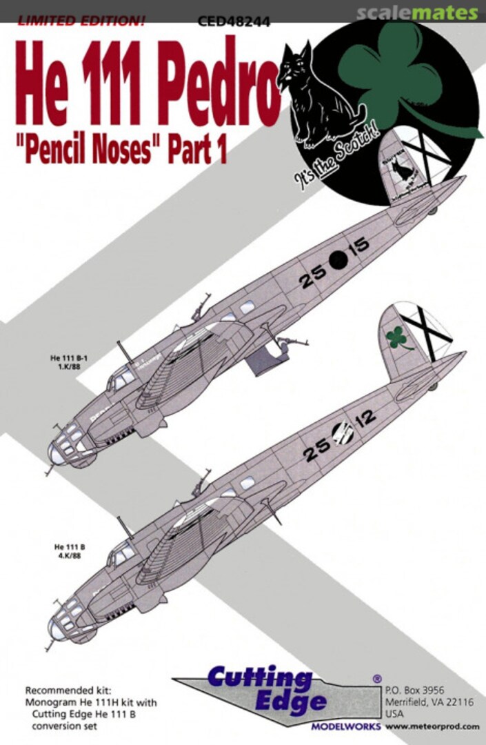 Boxart He 111 Pedro CED48244 Cutting Edge Modelworks Boxart He 111 Pedro CED48244 Cutting Edge Modelworks