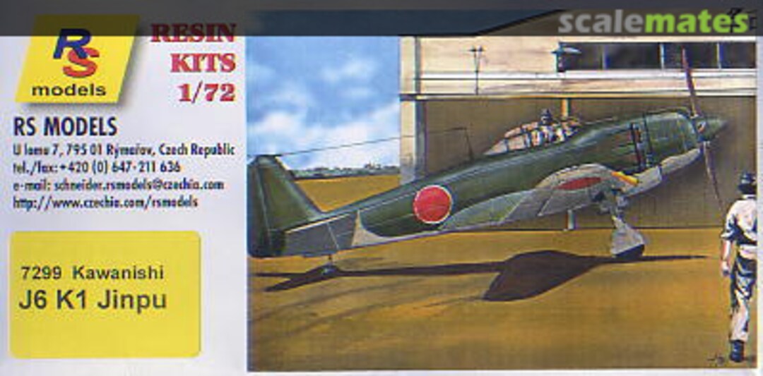 Boxart Kawanishi J6K1 Jinpu 7299 RS Models Boxart Kawanishi J6K1 Jinpu 7299 RS Models