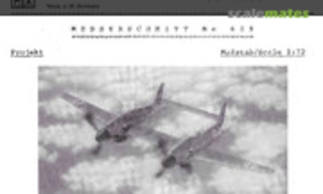 1:72 Messerschmitt Me 609 (Huma Modell )