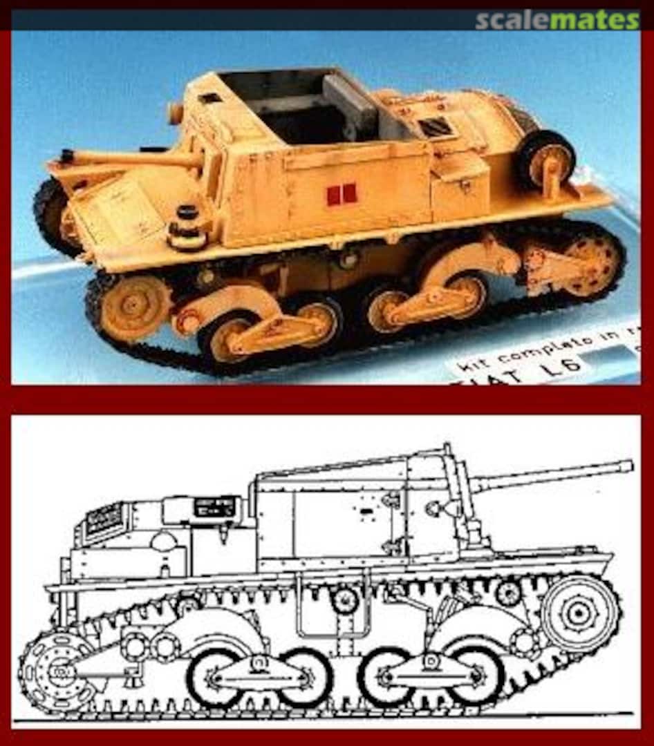 Boxart Semovente Ansaldo-FIAT L6 da 47/32 R016 CRIEL.MODEL Boxart Semovente Ansaldo-FIAT L6 da 47/32 R016 CRIEL.MODEL