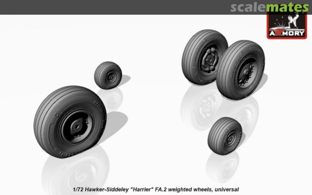 Boxart Hawker-Siddeley Harrier FA.2 weighted wheels AW72404 Armory Boxart Hawker-Siddeley Harrier FA.2 weighted wheels AW72404 Armory