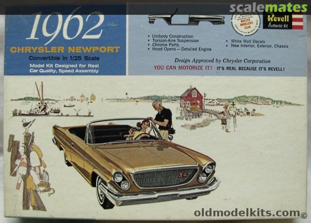 Boxart 1962 Chrysler Newport Convertible H-1254:149 Revell Boxart 1962 Chrysler Newport Convertible H-1254:149 Revell