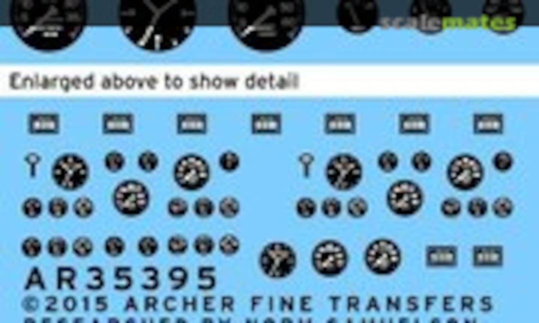 1:35 M-10 Tank Destroyer Instruments and Placards (Archer AR35395) AR35395