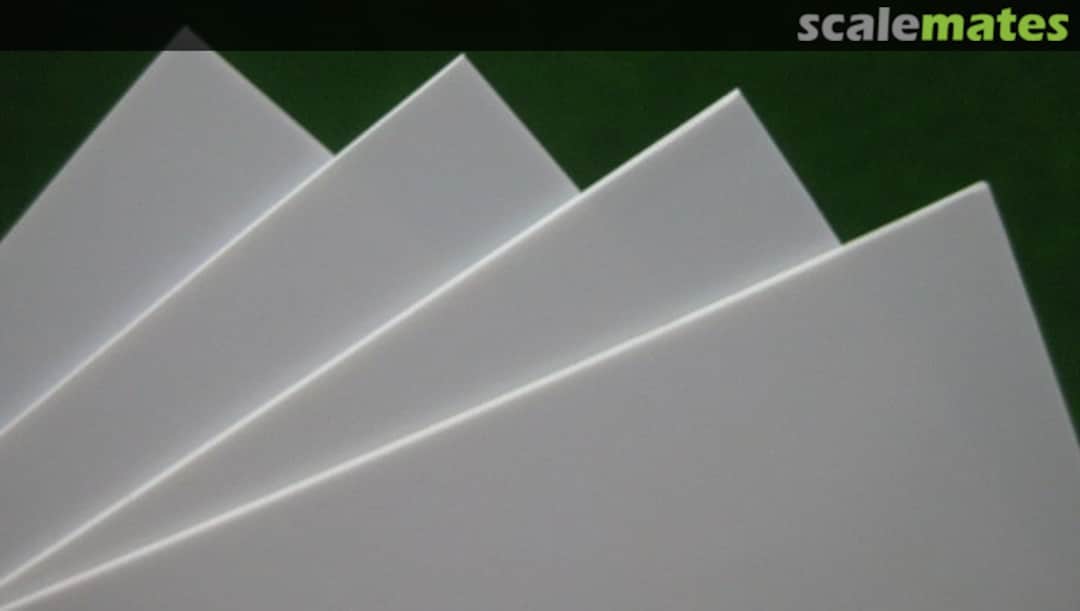 Boxart Styrene White Sheet 1.0 x 194 x 320mm 601-04 Maquett Boxart Styrene White Sheet 1.0 x 194 x 320mm 601-04 Maquett