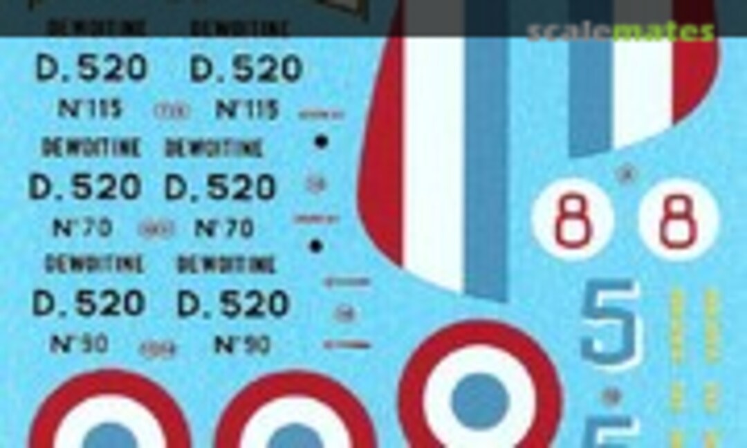 1:32 Dewoitine D 520 GC I/3 (Berna Decals BD 32-48)