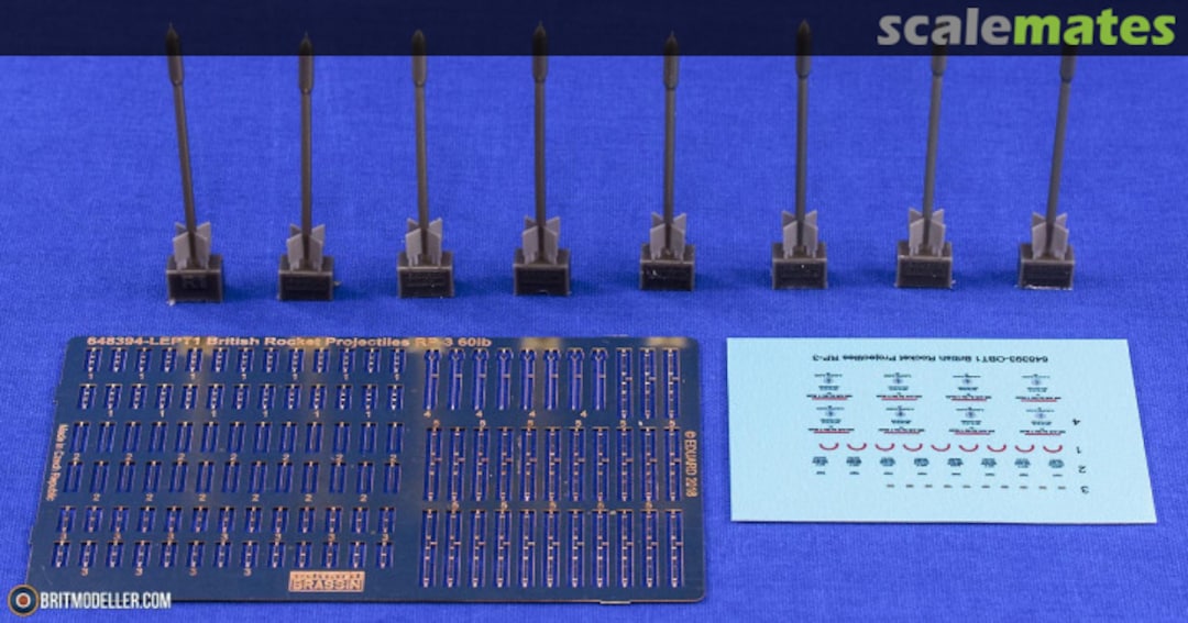 Boxart British Rocket Projectiles RP-3 60lb F. (8 Pcs.) 648393 Eduard