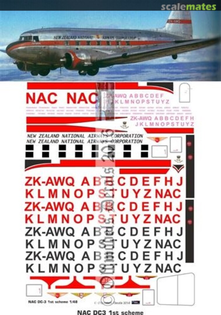 Boxart NAC 1st DC-3 OMD0449A Oldmodels Decals Boxart NAC 1st DC-3 OMD0449A Oldmodels Decals