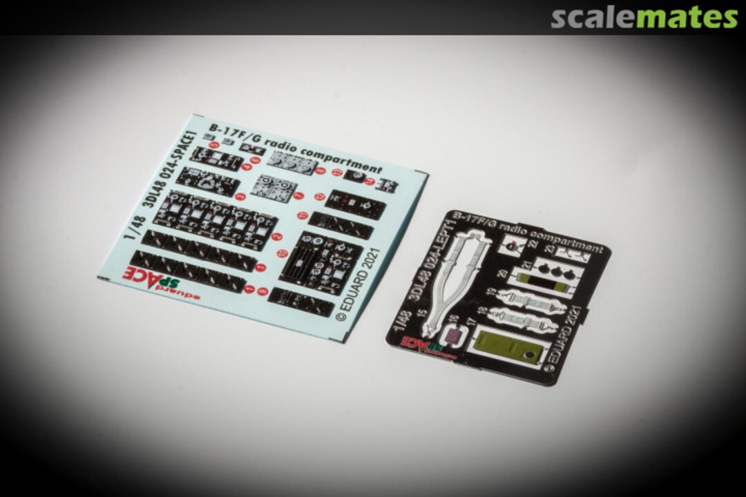 Boxart B-17F/G radio compartment 3DL48024 Eduard Boxart B-17F/G radio compartment 3DL48024 Eduard