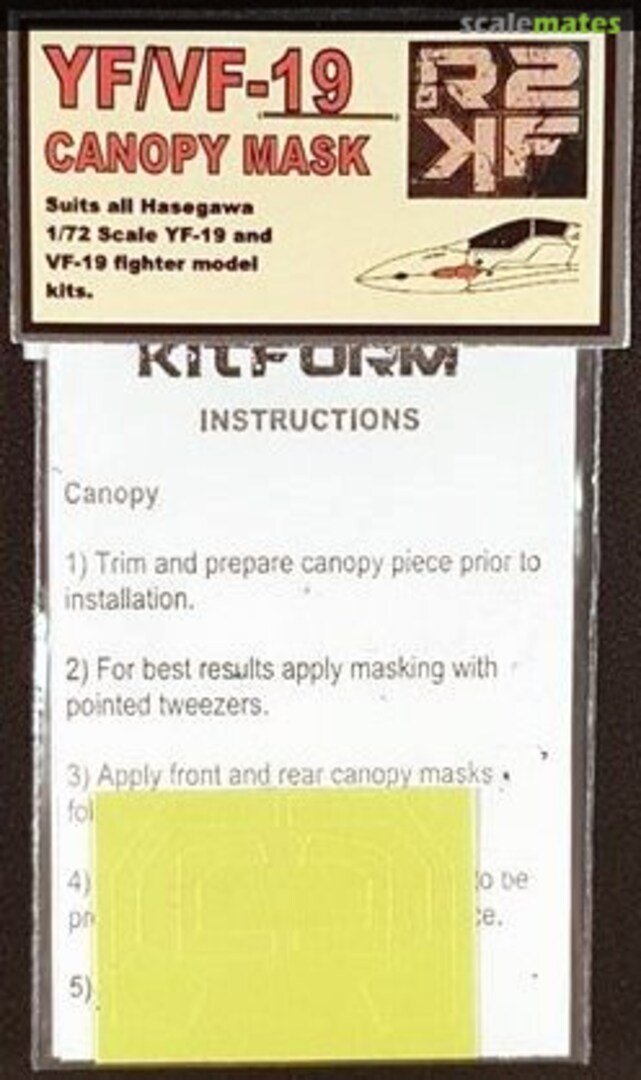 Boxart YF/VF-19 Canpy Mask RKF72003 Return 2 Kit Form Boxart YF/VF-19 Canpy Mask RKF72003 Return 2 Kit Form