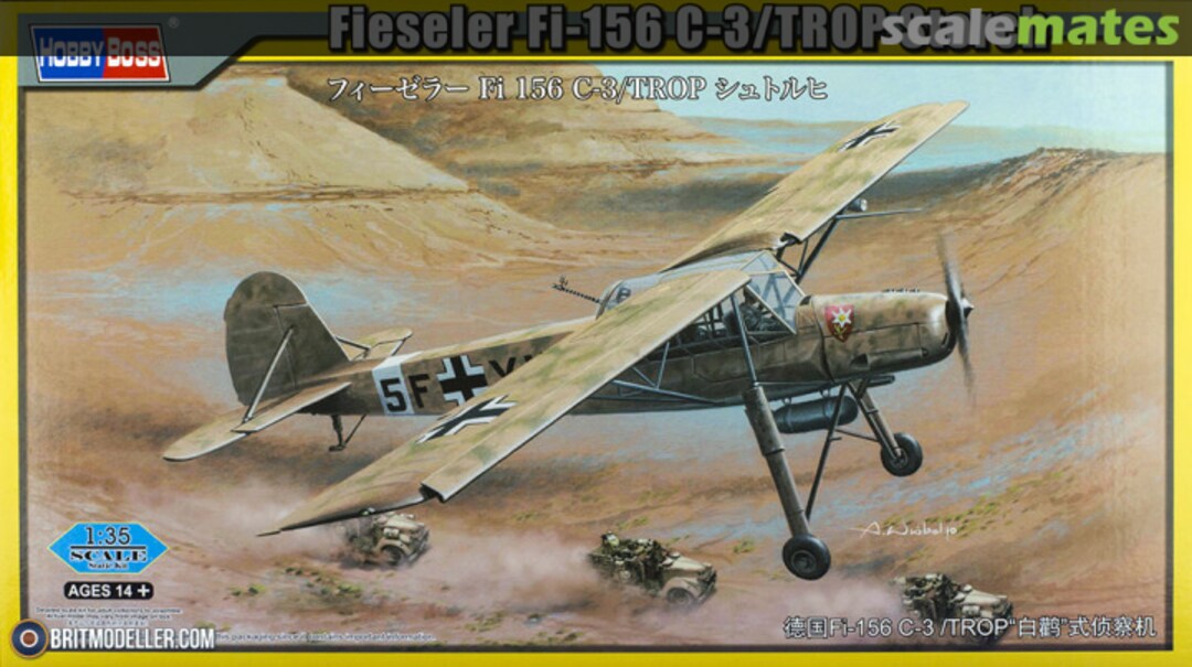 Boxart Fieseler Fi-156 C-3/TROP Storch 80181 HobbyBoss Boxart Fieseler Fi-156 C-3/TROP Storch 80181 HobbyBoss