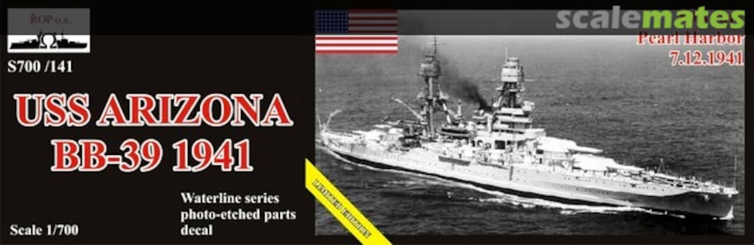 Boxart USS Arizona BB-39 1941 S700/141 ROP o.s. Samek Models Boxart USS Arizona BB-39 1941 S700/141 ROP o.s. Samek Models
