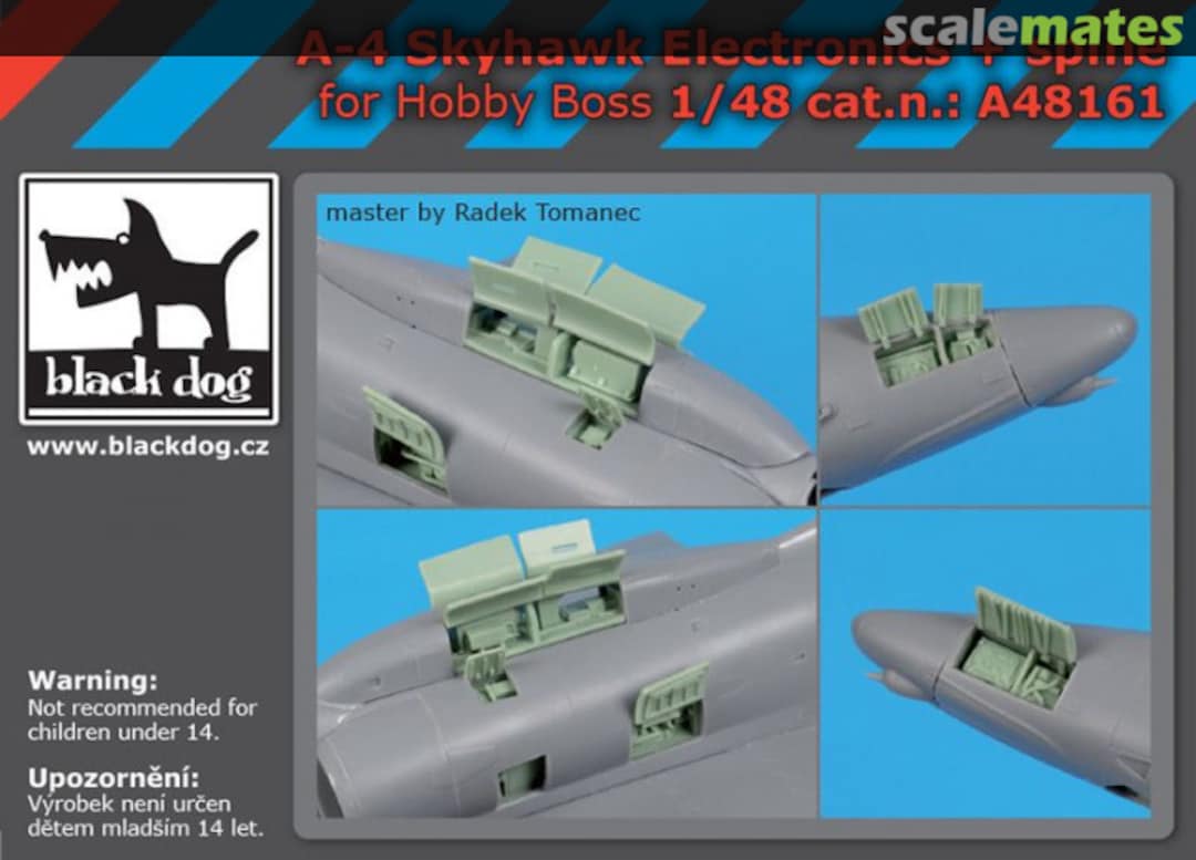 Boxart A-4 Skyhawk electronics+spine A48161 Black Dog