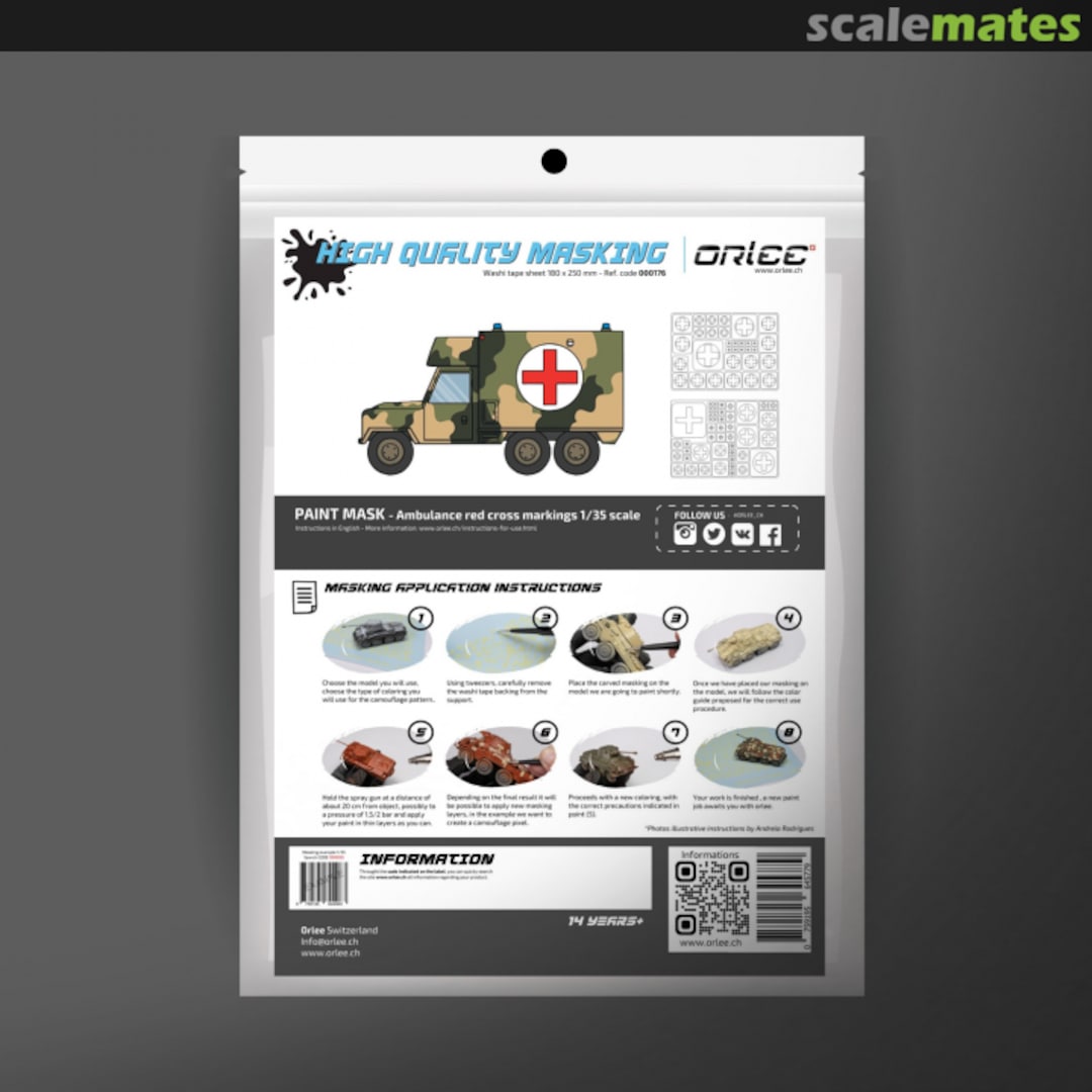 Boxart Ambulance red cross markings - Paint mask 000176 Orlee