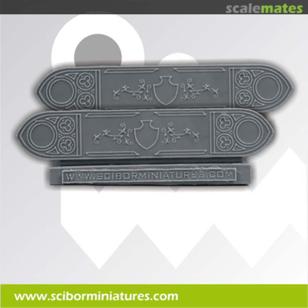 Boxart Decorated Plates set 6 (2 pcs) CPPL0113 Scibor Monsterous Miniatures Boxart Decorated Plates set 6 (2 pcs) CPPL0113 Scibor Monsterous Miniatures