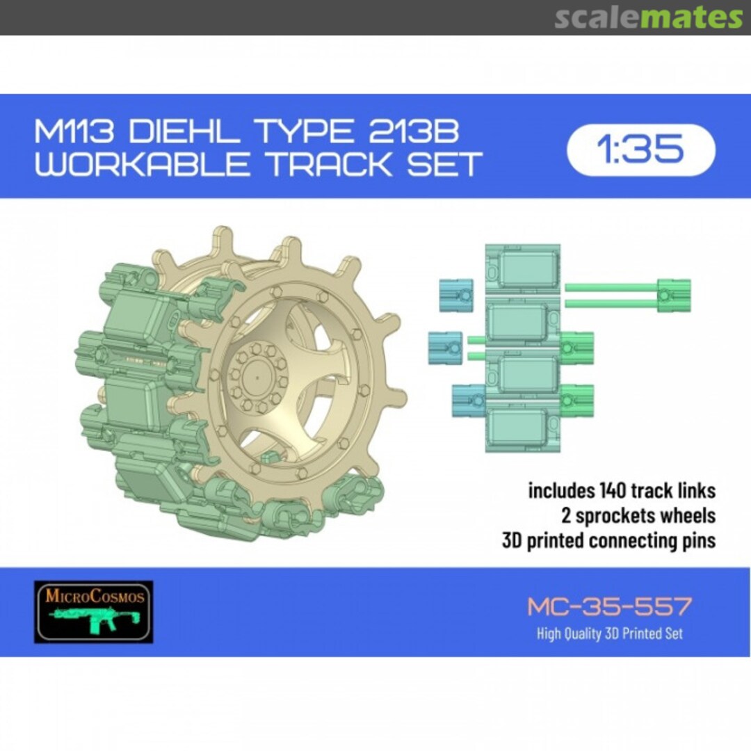 Boxart M113 DIEHL Type 213B Workable Track Set MC-35-557 3D MicroCosmos Boxart M113 DIEHL Type 213B Workable Track Set MC-35-557 3D MicroCosmos