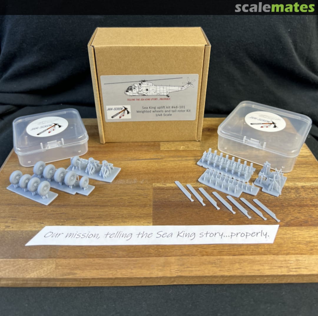 Contents Sea King Uplift Kit - Tail Rotor (5&6 blade) & Weighted Wheel Kit 48-101 JAM-SCREW Contents Sea King Uplift Kit - Tail Rotor (5&6 blade) & Weighted Wheel Kit 48-101 JAM-SCREW